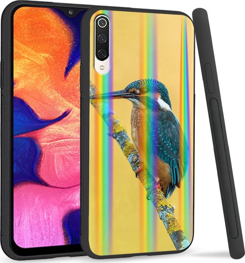 Super Fashion Etui na telefon Xiaomi Mi9 Rainbow Case Zimorodek 1