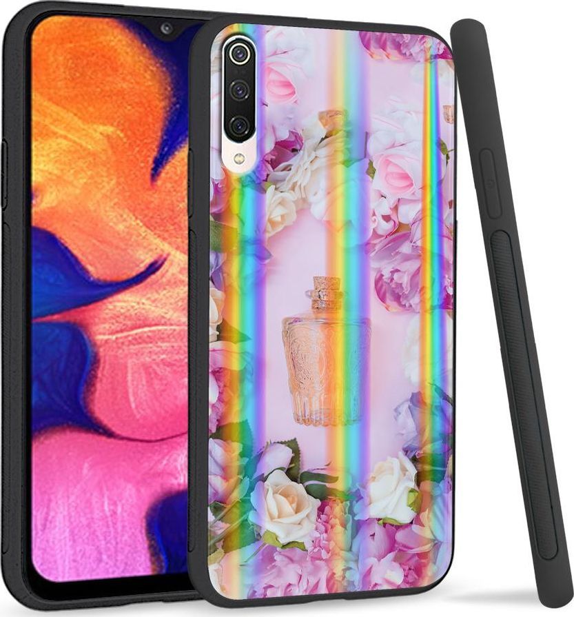 Super Fashion Etui na telefon Xiaomi Mi9 Rainbow Case Kwiatowe perfumy 1