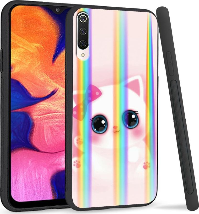 Super Fashion Etui na telefon Xiaomi Mi9 Rainbow Case Sweet Kitty 1