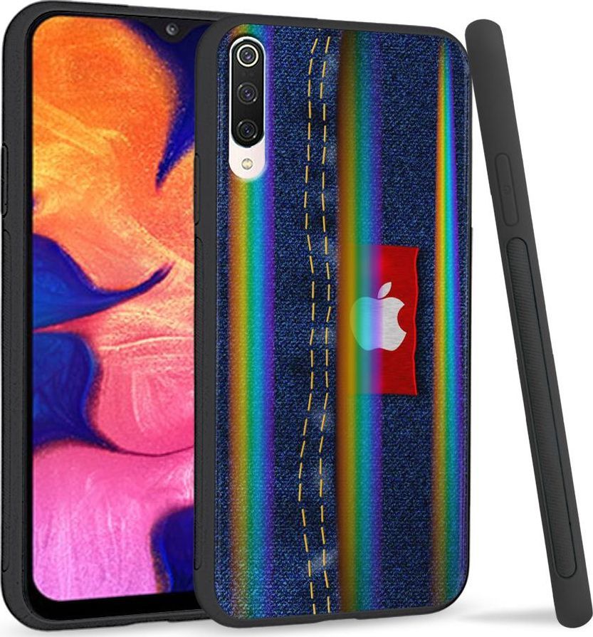 Super Fashion Etui na telefon Xiaomi Mi9 Rainbow Case Jeans Apple 1