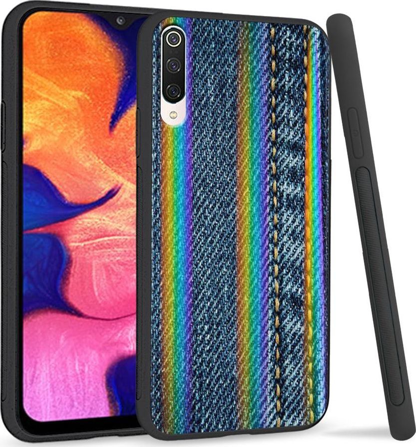 Super Fashion Etui na telefon Xiaomi Mi9 Rainbow Case Jeans 1