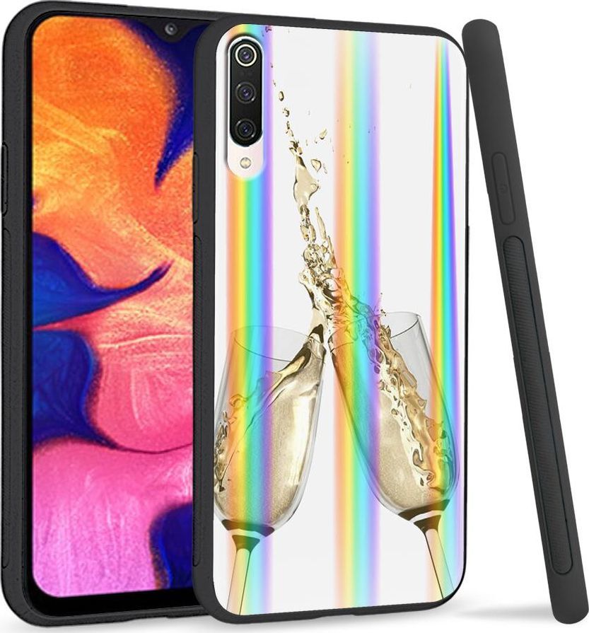 Super Fashion Etui na telefon Xiaomi Mi9 Rainbow Case Szampan 1