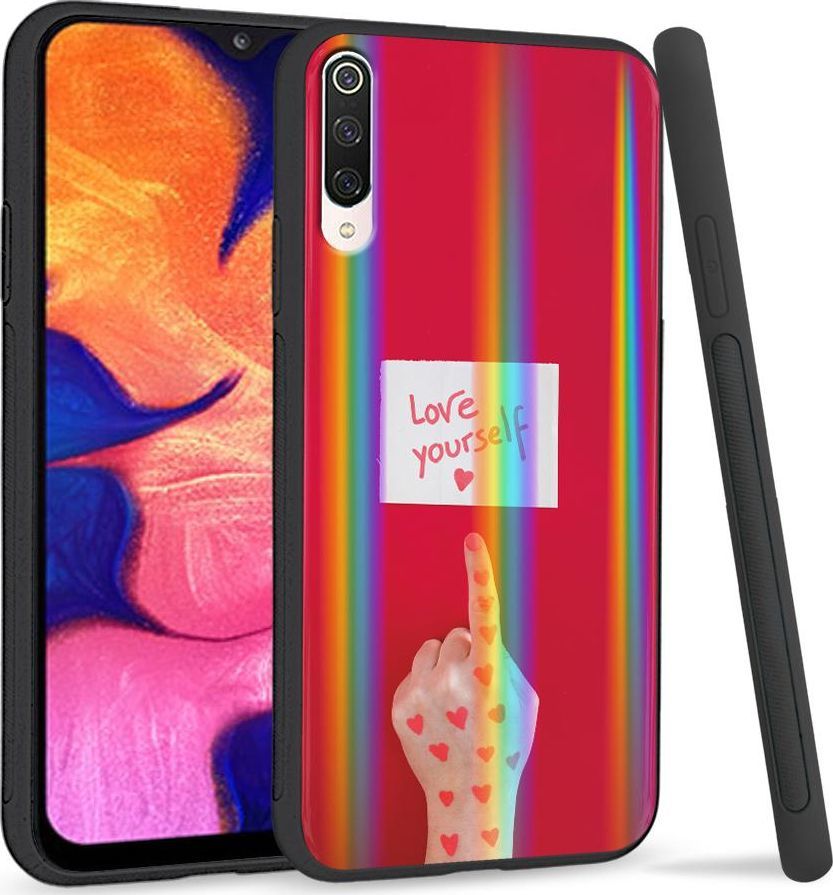 Super Fashion Etui na telefon Xiaomi Mi9 Rainbow Case Pokochaj siebie 1