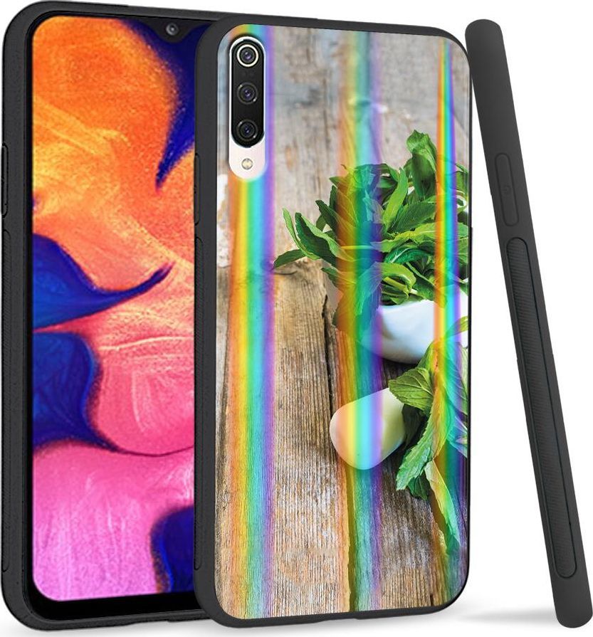 Super Fashion Etui na telefon Xiaomi Mi9 Rainbow Case Mięta 1