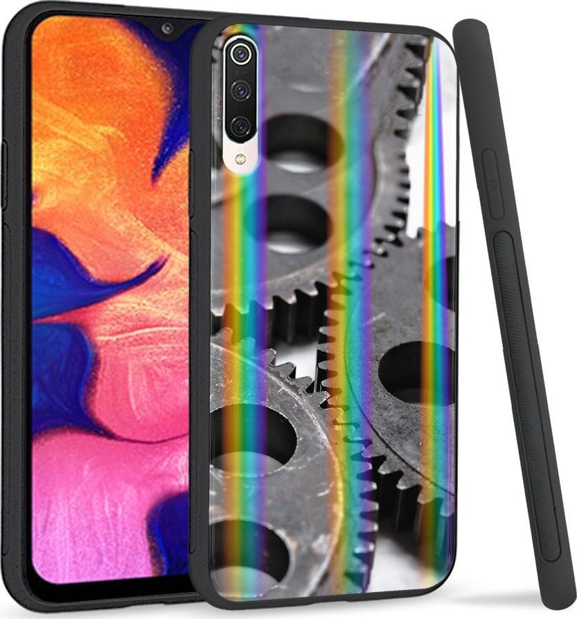 Super Fashion Etui na telefon Xiaomi Mi9 Rainbow Case Koła zębate 1