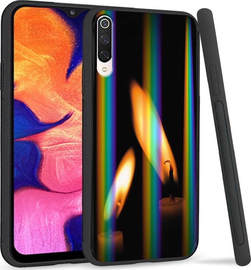 Super Fashion Etui na telefon Xiaomi Mi9 Rainbow Case Płomienie 1