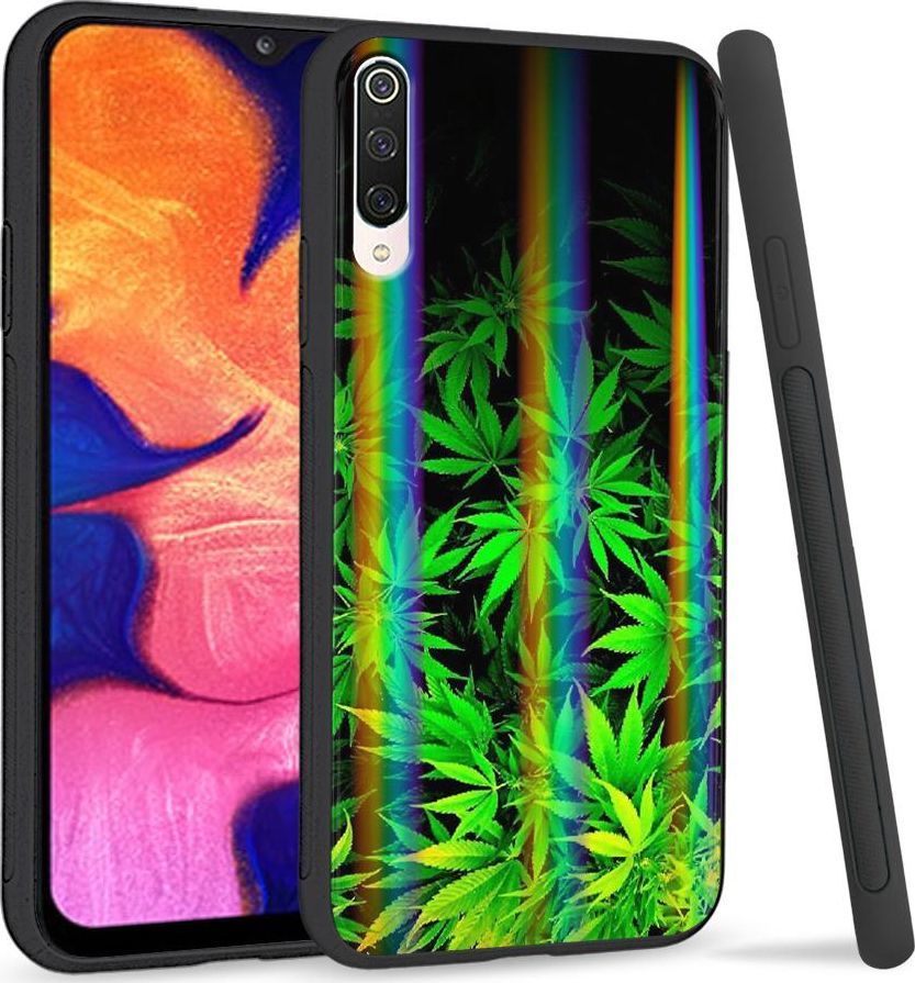 Super Fashion Etui na telefon Xiaomi Mi9 Rainbow Case Czarne Zioło 1