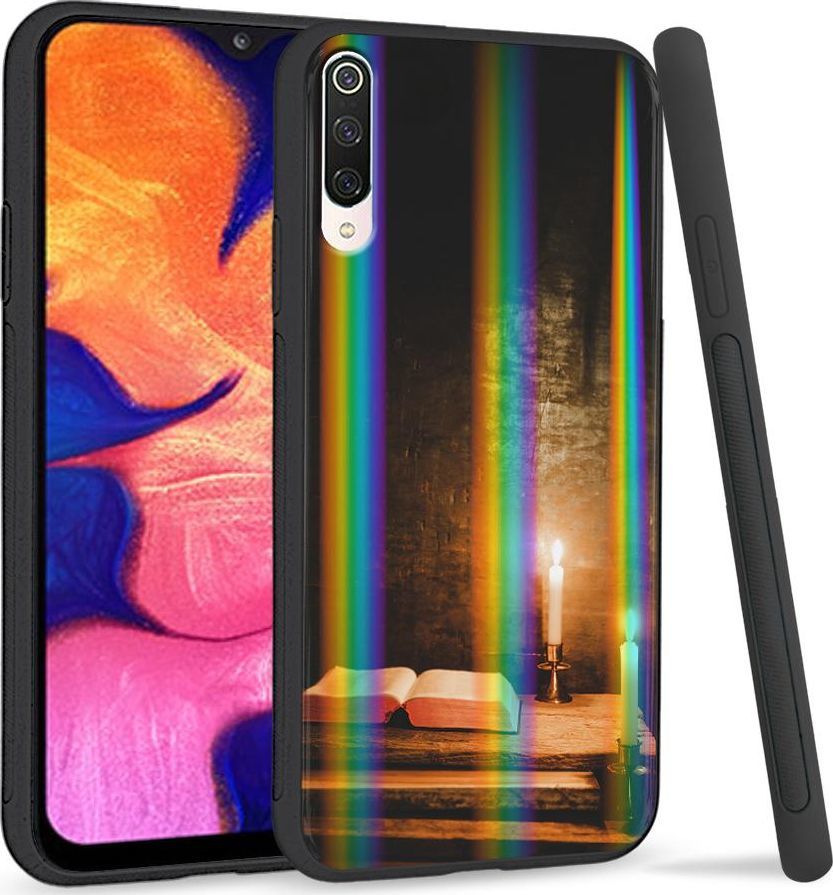 Super Fashion Etui na telefon Xiaomi Mi9 Rainbow Case Świece 1