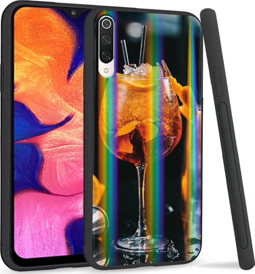 Super Fashion Etui na telefon Xiaomi Mi9 Rainbow Case Drink z pomarańczą 1