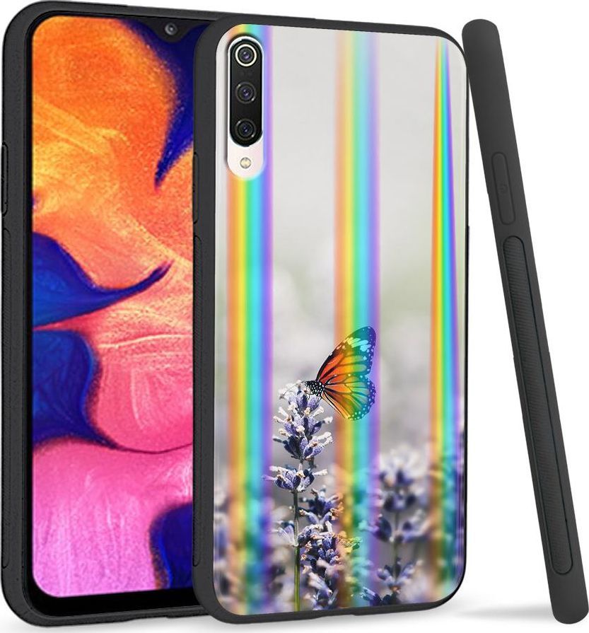Super Fashion Etui na telefon Xiaomi Mi9 Rainbow Case Motyl 1