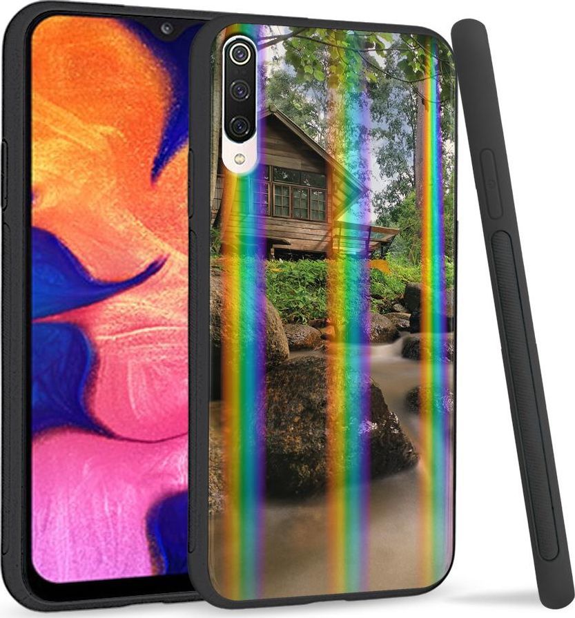 Super Fashion Etui na telefon Xiaomi Mi9 Rainbow Case Chata w lesie 1