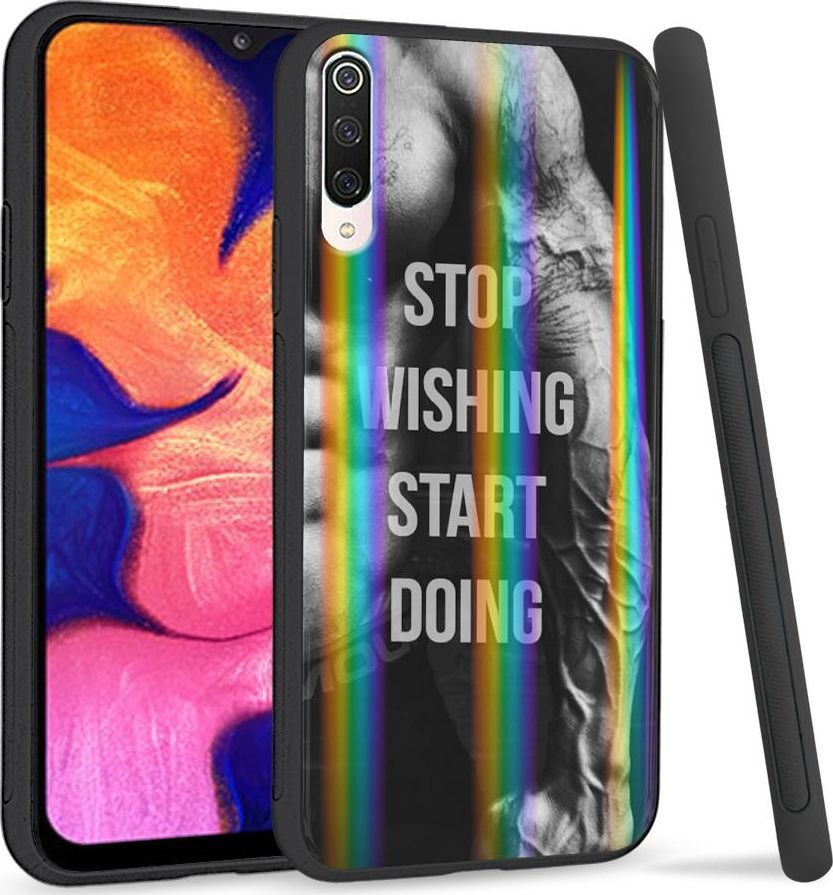 Super Fashion Etui na telefon Xiaomi Mi9 Rainbow Case Start doing|Stop wishing 1
