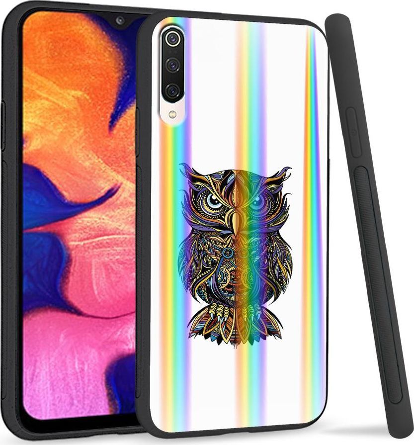 Super Fashion Etui na telefon Xiaomi Mi9 Rainbow Case Sowa 1