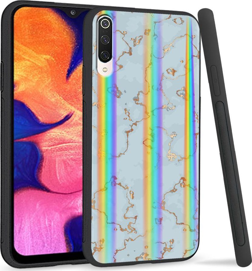 Super Fashion Etui na telefon Xiaomi Mi9 Rainbow Case Golden blue granite 1