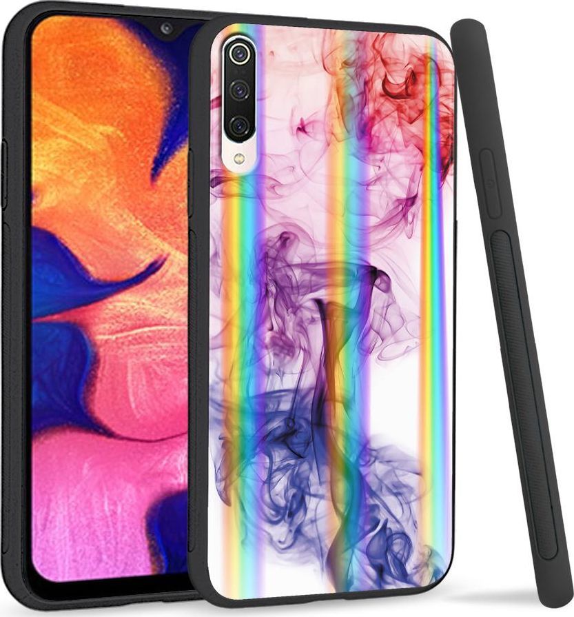 Super Fashion Etui na telefon Xiaomi Mi9 Rainbow Case Smoke abstract 1