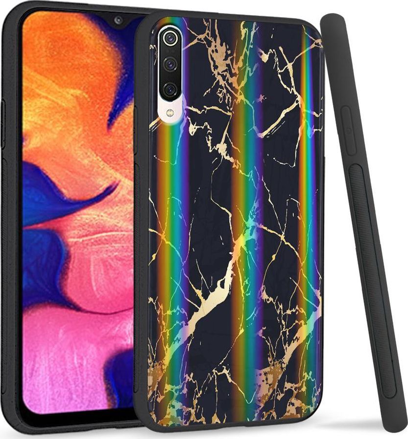 Super Fashion Etui na telefon Xiaomi Mi9 Rainbow Case Black gold granite 1