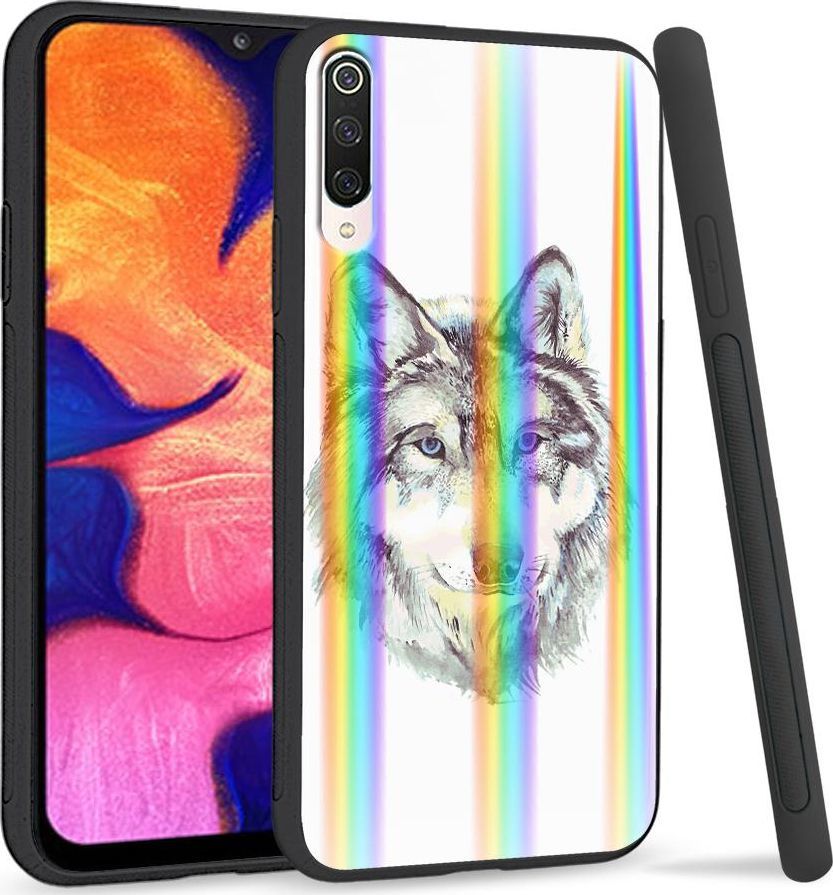 Super Fashion Etui na telefon Xiaomi Mi9 Rainbow Case Wilk 1