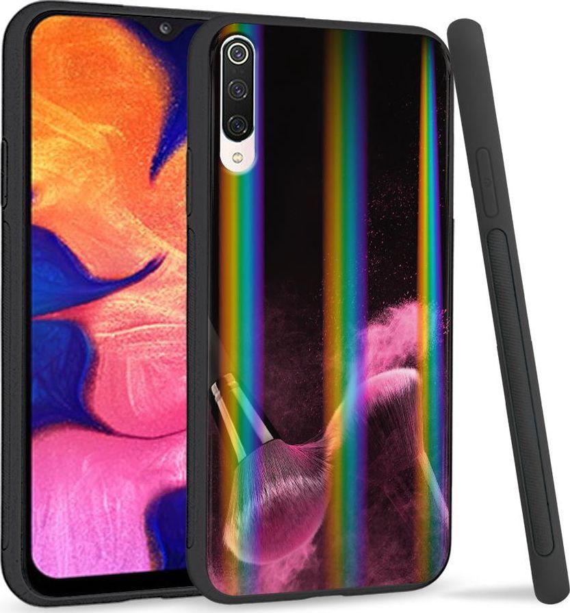 Super Fashion Etui na telefon Xiaomi Mi9 Rainbow Case Pink powder brush 1