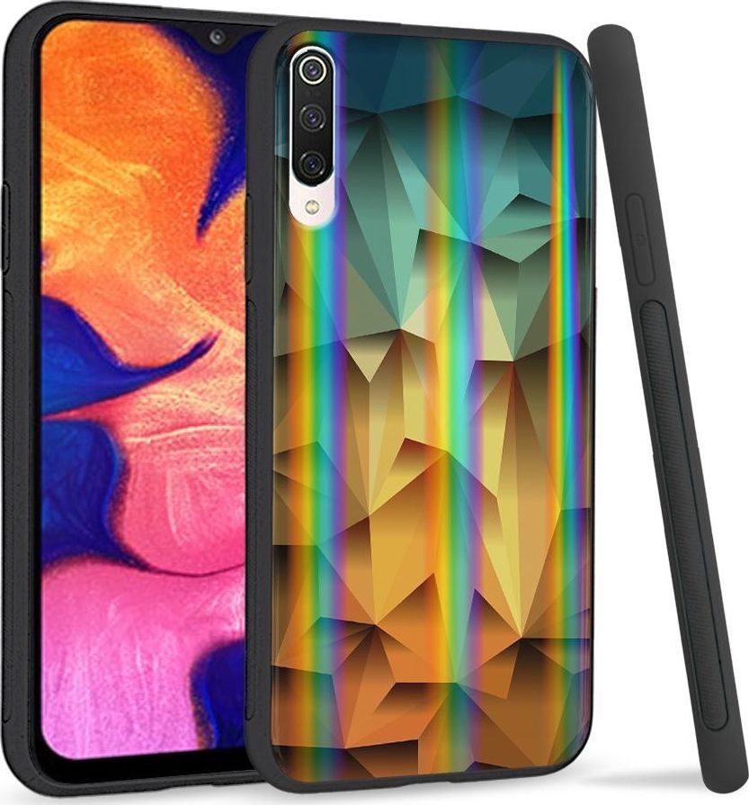Super Fashion Etui na telefon Xiaomi Mi9 Rainbow Case Polygonal 1