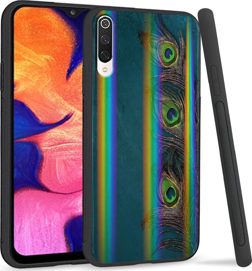 Super Fashion Etui na telefon Xiaomi Mi9 Rainbow Case Three Peacock Feathers 1