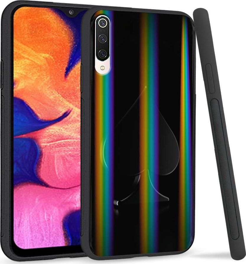 Super Fashion Etui na telefon Xiaomi Mi9 Rainbow Case Black spade 1