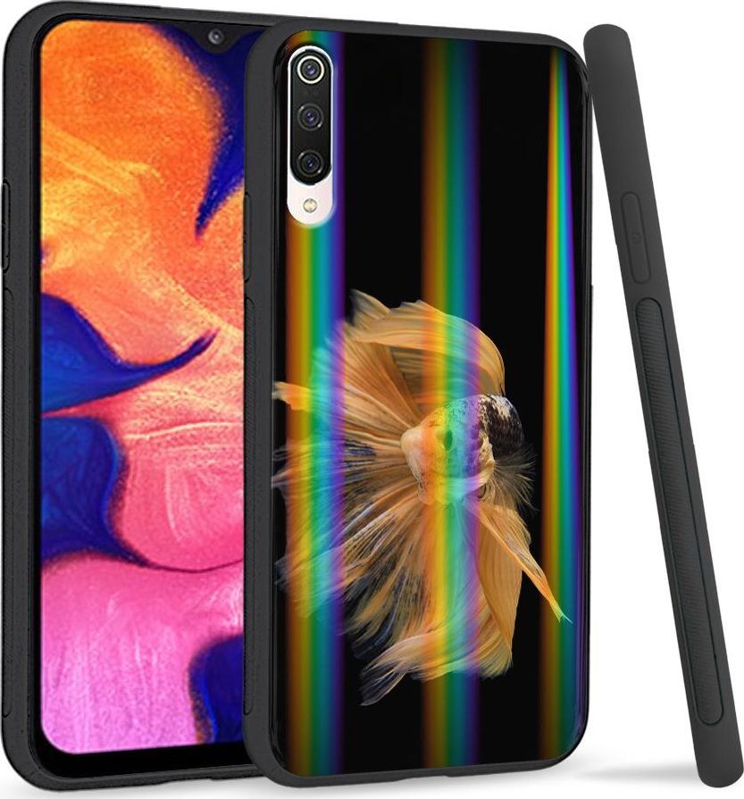 Super Fashion Etui na telefon Xiaomi Mi9 Rainbow Case Złota rybka 1