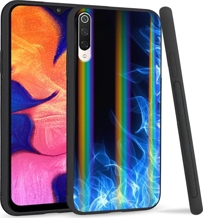 Super Fashion Etui na telefon Xiaomi Mi9 Rainbow Case Niebieski Podmuch 1