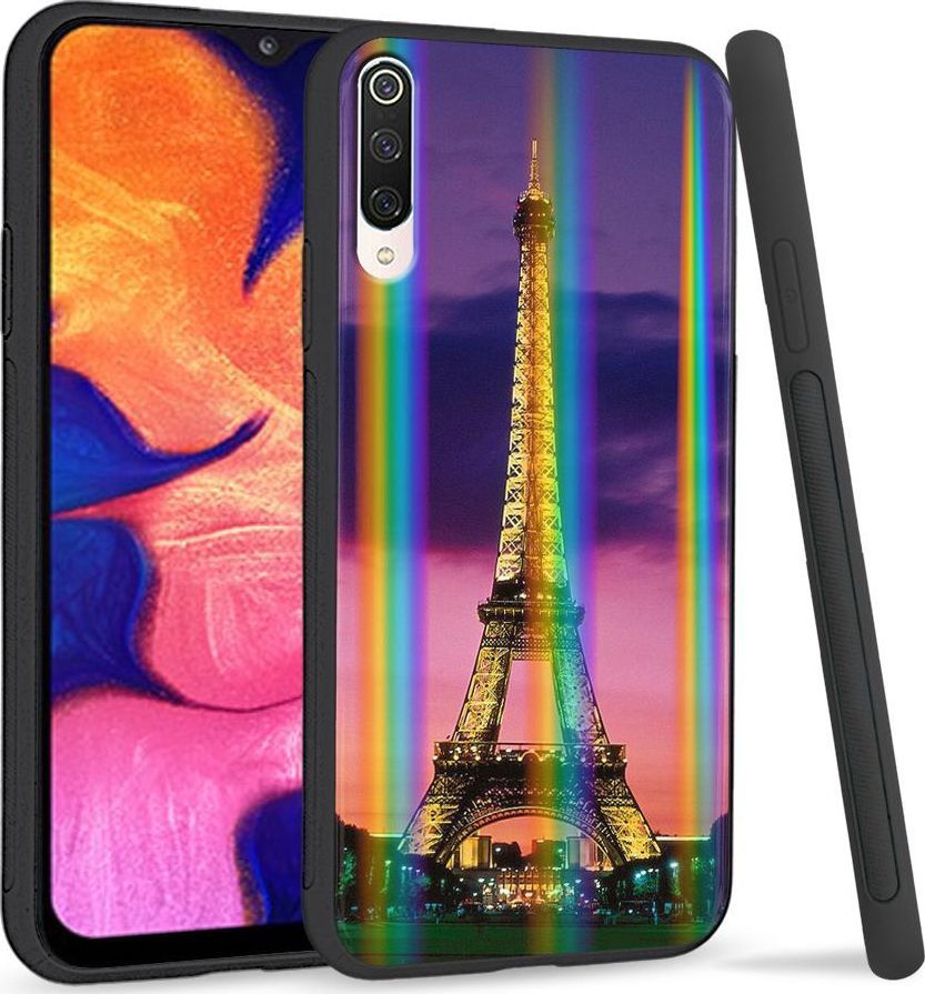 Super Fashion Etui na telefon Xiaomi Mi9 Rainbow Case Wieża Eiffla 1