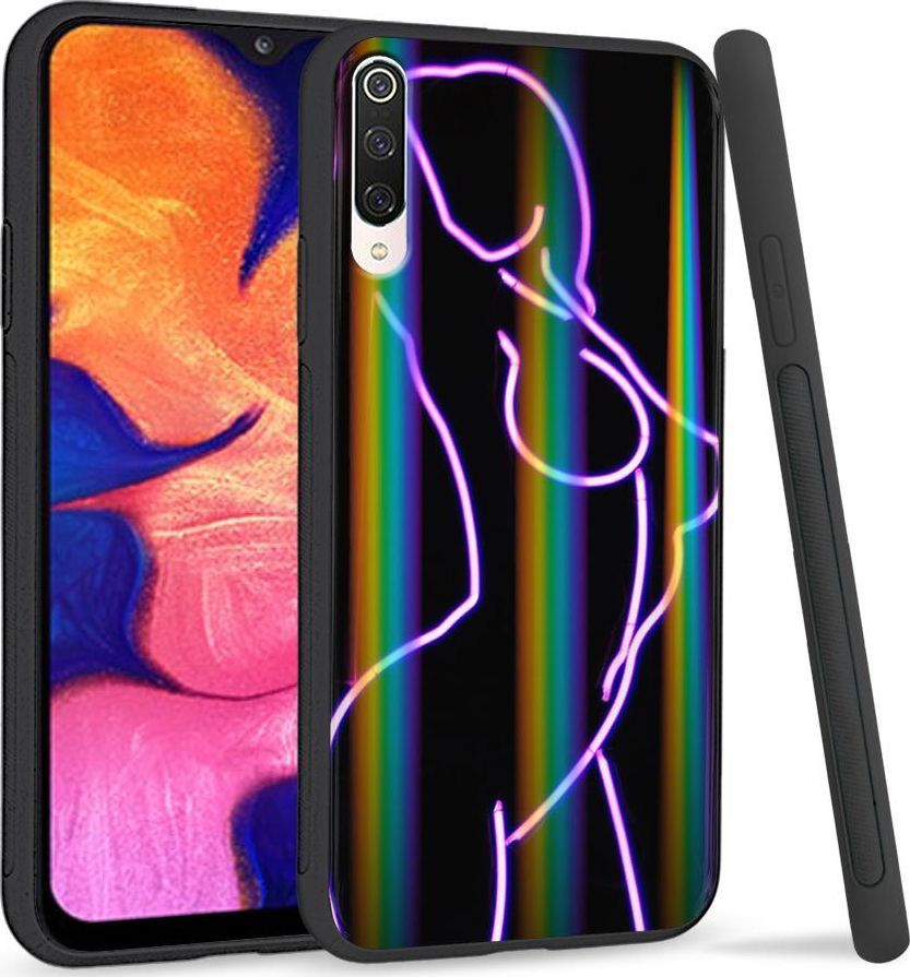 Super Fashion Etui na telefon Xiaomi Mi9 Rainbow Case Lady Black 1