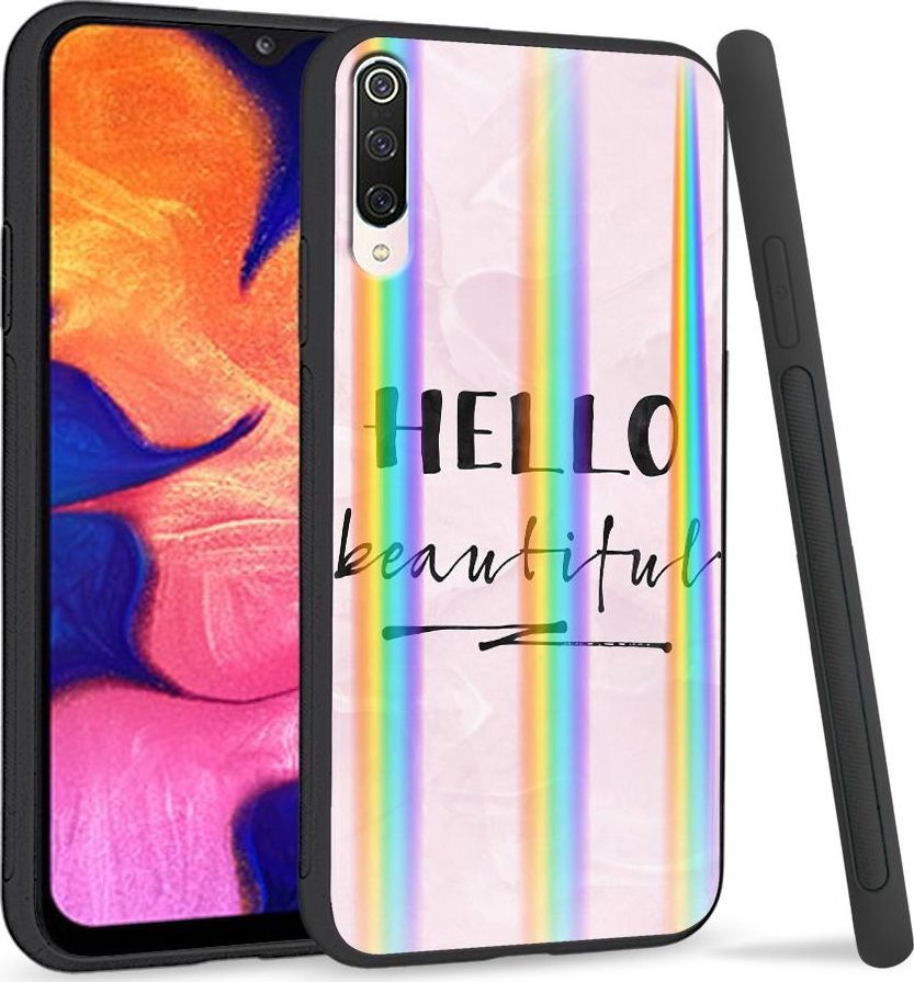 Super Fashion Etui na telefon Xiaomi Mi9 Rainbow Case Hello Beautiful 1