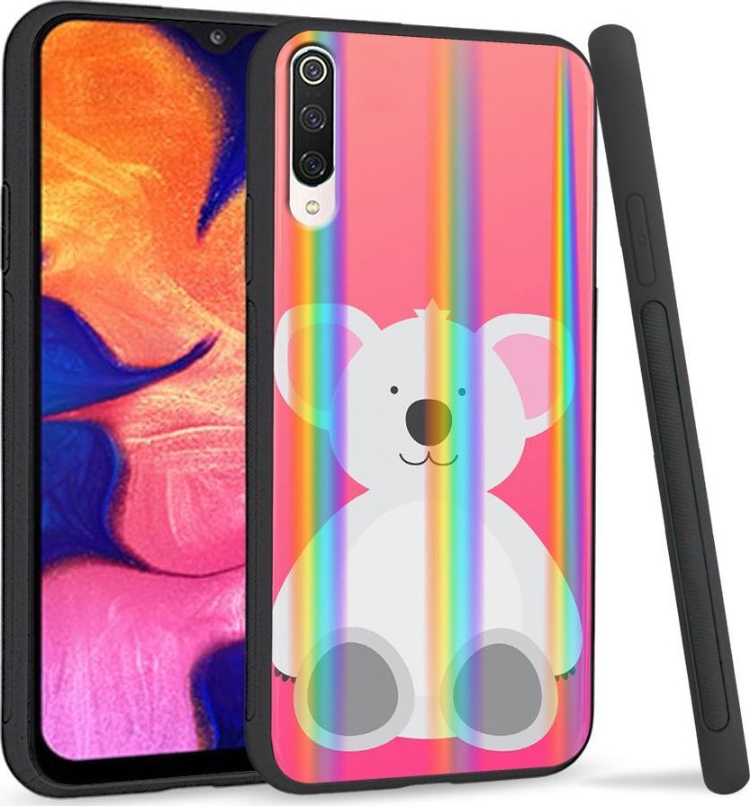 Super Fashion Etui na telefon Xiaomi Mi9 Rainbow Case White Bear 1