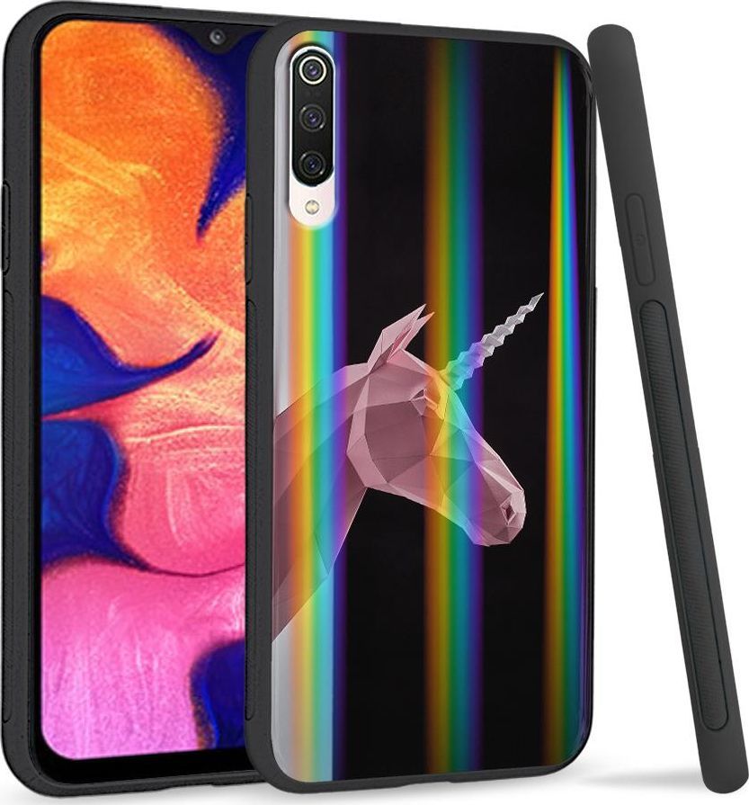 Super Fashion Etui na telefon Xiaomi Mi9 Rainbow Case Jednorożec 3D 1