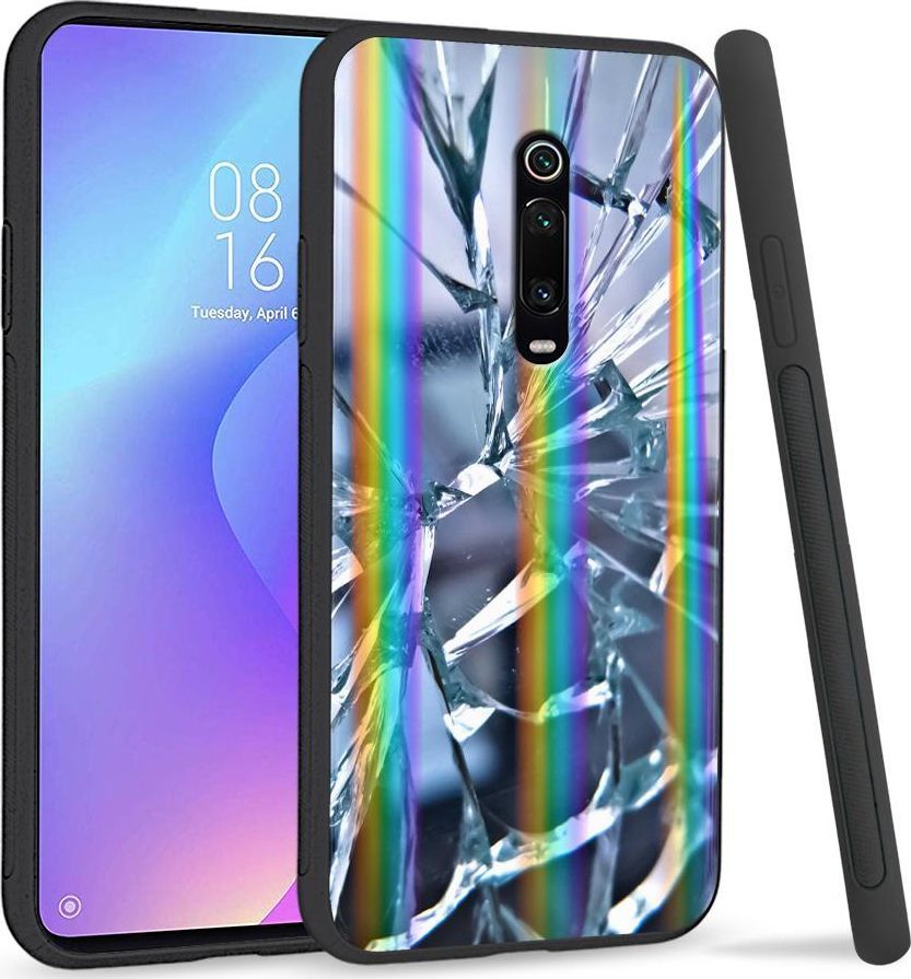 Super Fashion Etui Rainbow Series na Xiaomi Mi 9T Pęknięte szkło 1