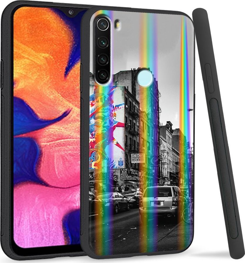 Super Fashion Etui Rainbow Series na Xiaomi Redmi Note 8 Miasto 1