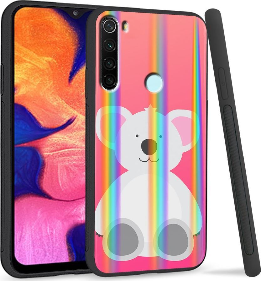 Super Fashion Etui Rainbow Series na Xiaomi Redmi Note 8 White Bear 1