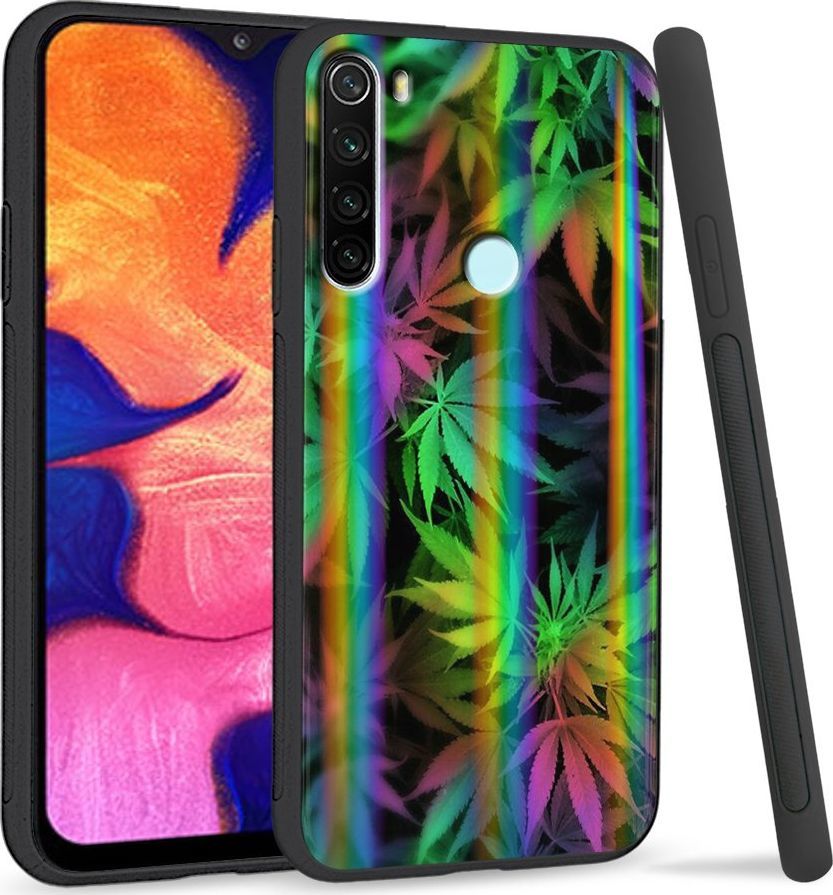Super Fashion Etui Rainbow Series na Xiaomi Redmi Note 8 Tęczowe Zioło 1