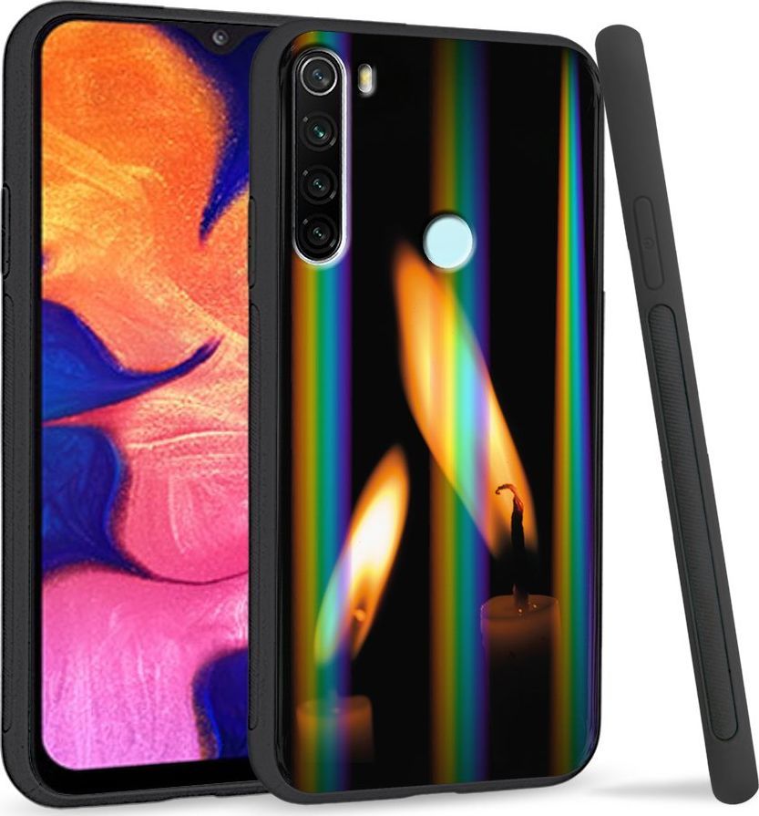 Super Fashion Etui Rainbow Series na Xiaomi Redmi Note 8 Płomienie 1