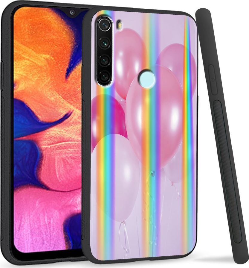 Super Fashion Etui Rainbow Series na Xiaomi Redmi Note 8 Pink Balloons 1