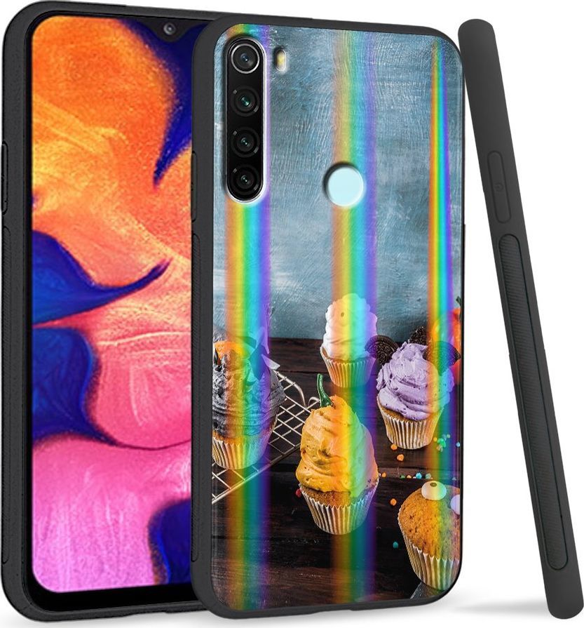 Super Fashion Etui Rainbow Series na Xiaomi Redmi Note 8 Icecream cupcakes 1