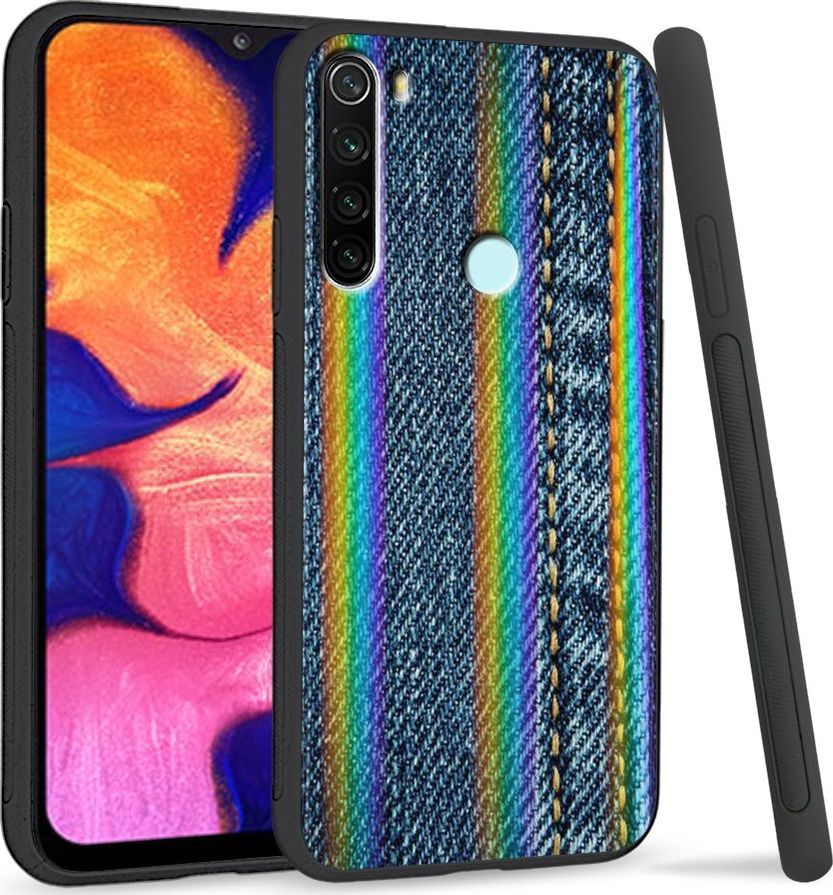 Super Fashion Etui Rainbow Series na Xiaomi Redmi Note 8 Jeans 1