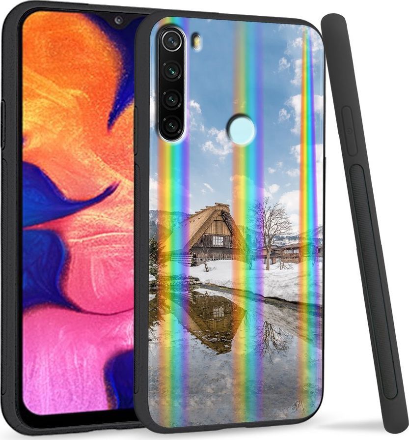 Super Fashion Etui Rainbow Series na Xiaomi Redmi Note 8 Górska chata 1