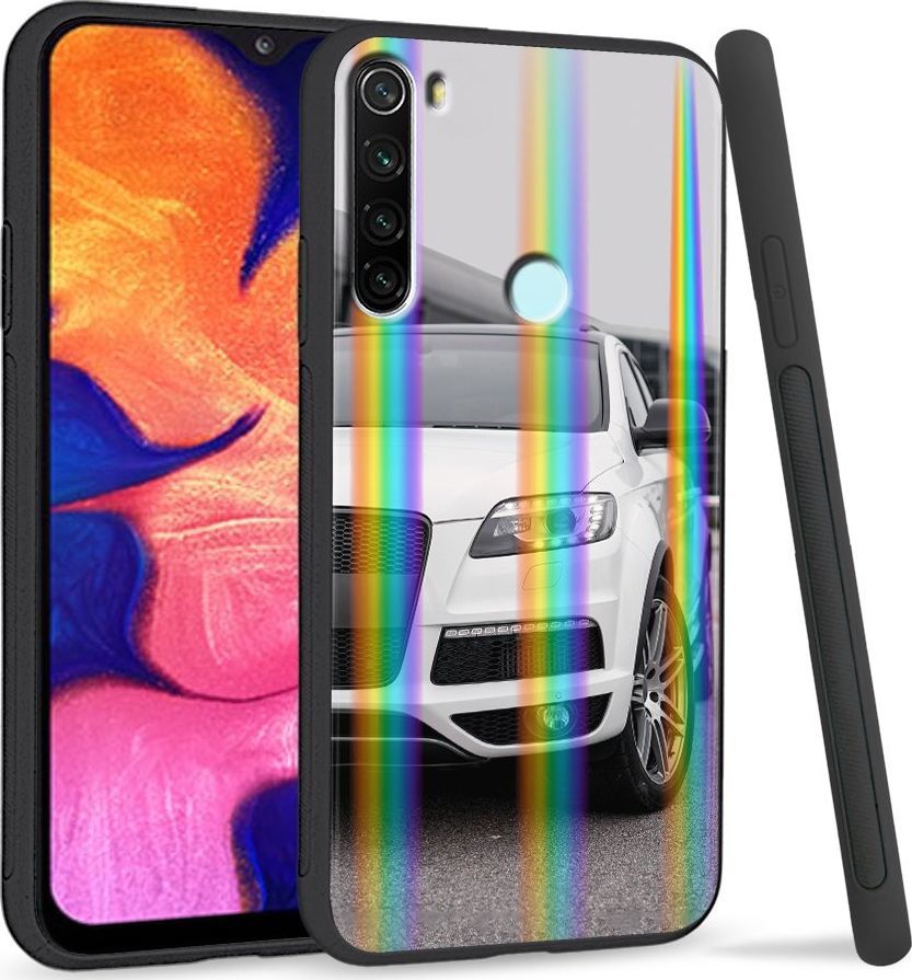 Super Fashion Etui Rainbow Series na Xiaomi Redmi Note 8 Biały samochód 1