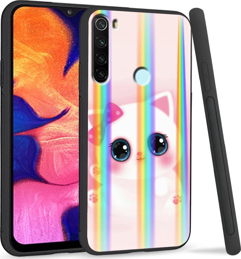 Super Fashion Etui Rainbow Series na Xiaomi Redmi Note 8 Sweet Kitty 1
