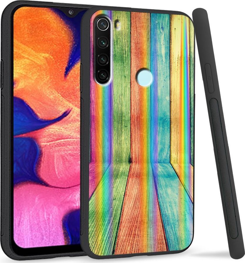 Super Fashion Etui Rainbow Series na Xiaomi Redmi Note 8 Kolorowe deski 1
