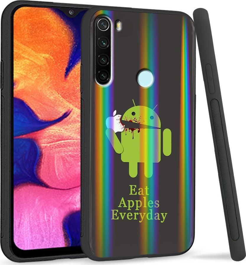 Super Fashion Etui Rainbow Series na Xiaomi Redmi Note 8 Eat Apples Everyday 1