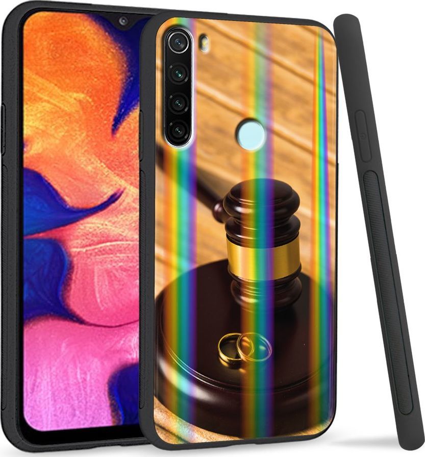 Super Fashion Etui Rainbow Series na Xiaomi Redmi Note 8 Obrączki 1