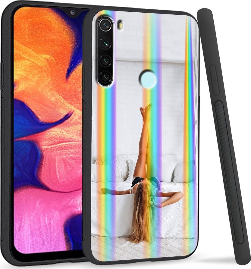 Super Fashion Etui Rainbow Series na Xiaomi Redmi Note 8 Biały pokók 1