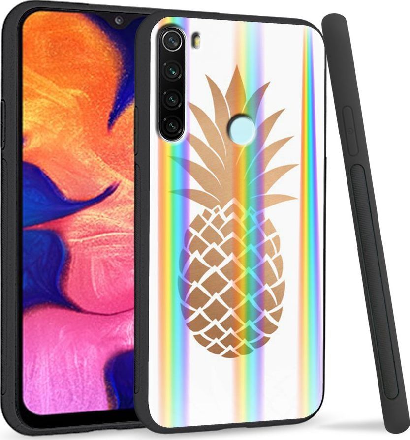 Super Fashion Etui Rainbow Series na Xiaomi Redmi Note 8 Złoty Ananas 1