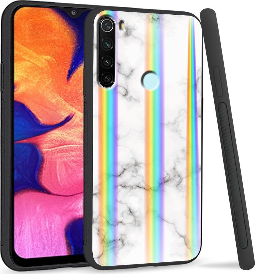 Super Fashion Etui Rainbow Series na Xiaomi Redmi Note 8 White granite 1
