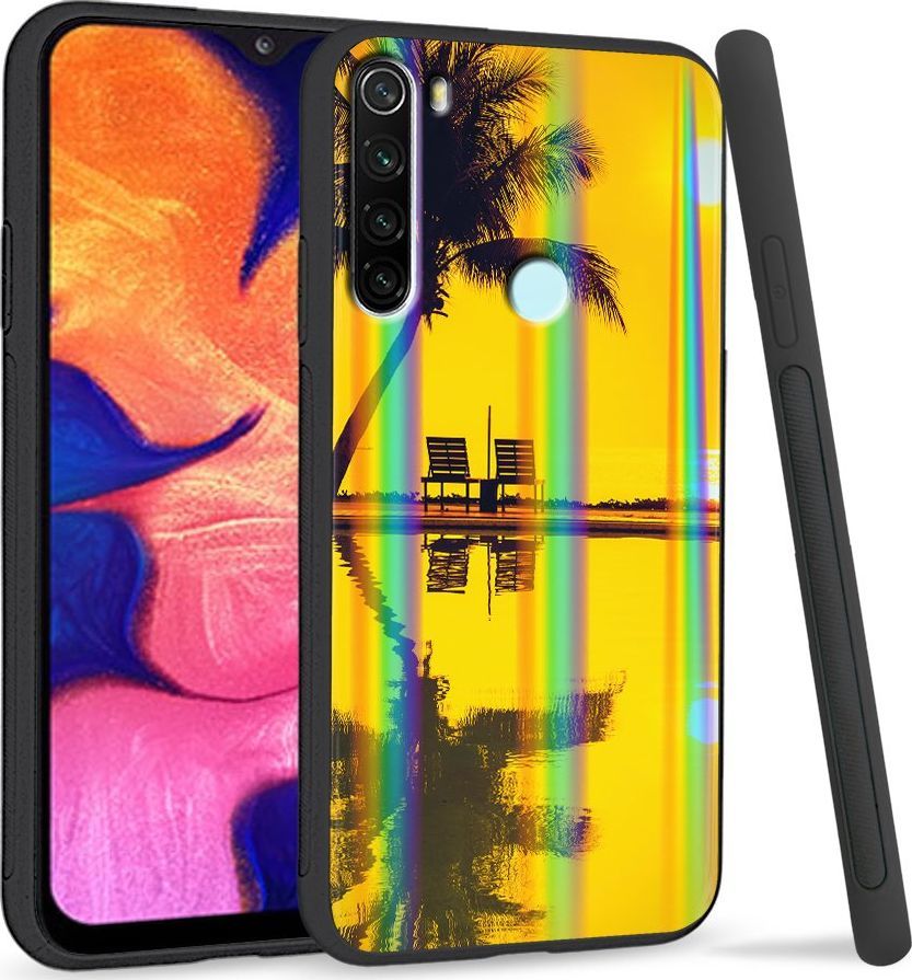 Super Fashion Etui Rainbow Series na Xiaomi Redmi Note 8 Yellow sunset 1
